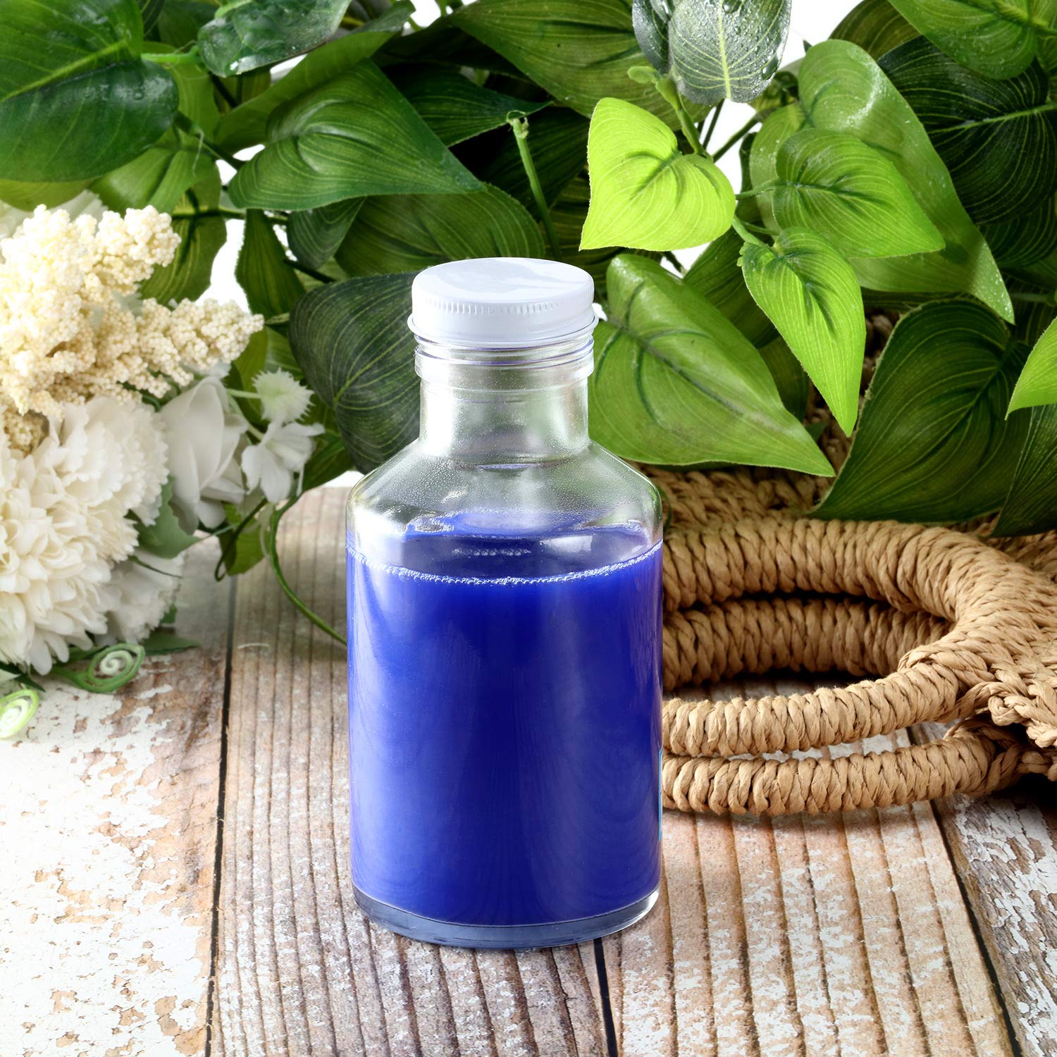 38 Mm White Growler Caps Lids, Seal Screw Caps Lid,Tinplate Metal Screw Caps With White Filling Glue Fits For Most 1/2 And 1 Gal